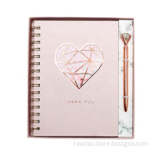 Rose Gold Foil Gift Stationery Set For Girl